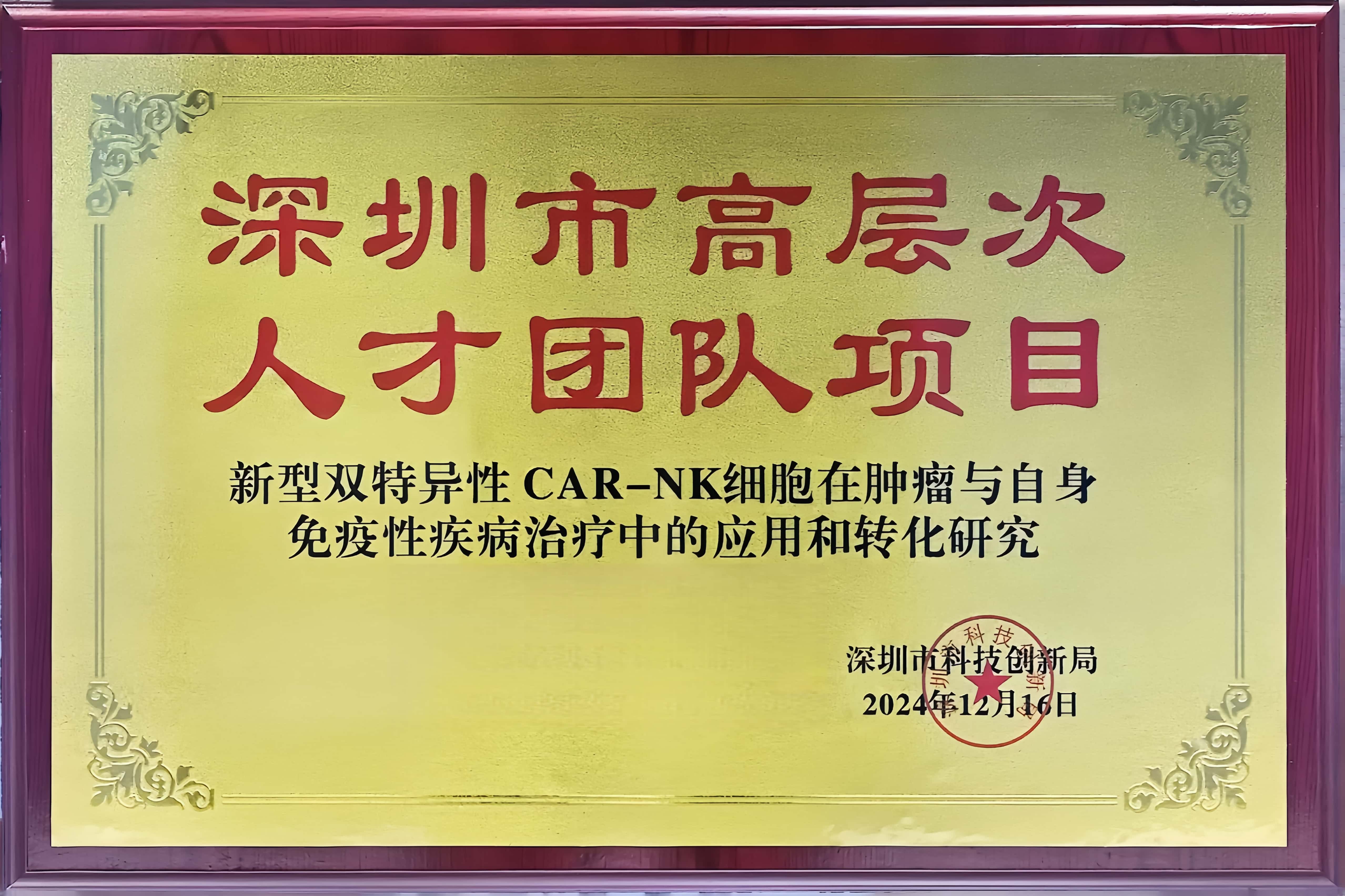 深圳市高层次人才团队